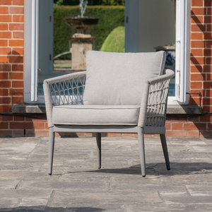 Maze - Monaco Rope Weave Lounge Chair - Cool Linen