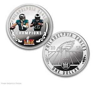 Eagles Super Bowl LIX Champions Dollar Coin Collection
