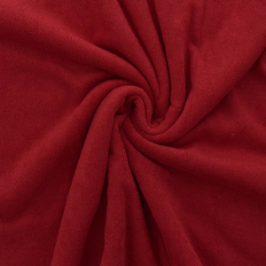 Tissu micro éponge viscose - Rouge
