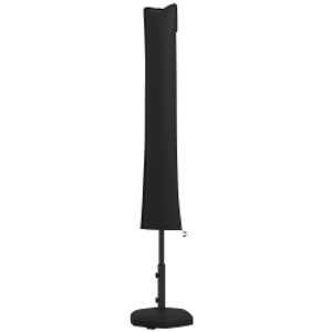Outsunny Parasol Cover, Cantilever Umbrella Cover for 2-3.5 m Parasols, 420D Oxford Fabric Banana Umbrella Protector with Zipper for Outdoor Garden, Patio, Black