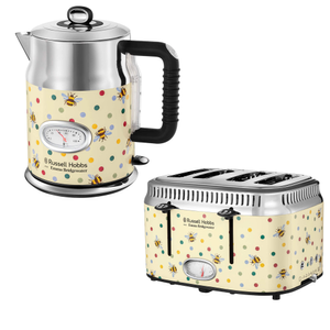 Russell Hobbs Emma Bridgewater Bumblebee & Polka Dot Kettle And Toaster