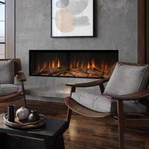 Evonic Fires Slim Sunningdale 1500 HD Electric Fire with Real British Woodland Logs
