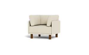 Luna - Sofa - Sunset Beige - High Arms - Tall Legs