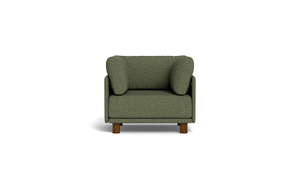 Luna - Sofa - Moss Green - High Arms - Low Legs