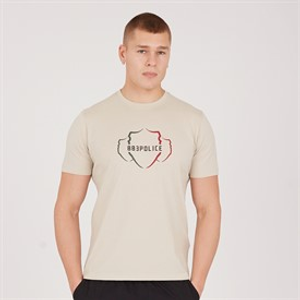 883 Police Mens Tyward T-Shirt Beige