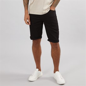 French Connection Mens Denim 2 Shorts Blk01 - Black