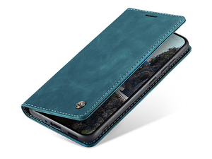 CaseMe Slim Synthetic Leather Wallet Case with Stand for OPPO Reno13 F - Teal