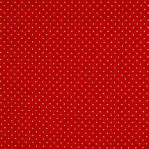 Tissus coton petits pois - Rouge et blanc