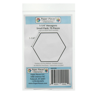 Set de 75 hexagones Paper Pieces 1-1/4 in