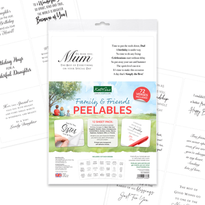 Family & Friends Peelables, 72 Stickers