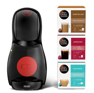 Dolce Gusto by DeLonghi EDG210BBUNDLE, Piccolo XS Coffee Machine, Black
