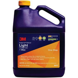 Gelcoat Light Cutting Polish & Wax, 1 gallon | 3M 36111