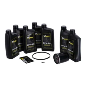 Vspec Fully Synthetic Service Kit With Black Filter For 2017-2024 Harley Davidson Touring & Trike (GRBRT33)