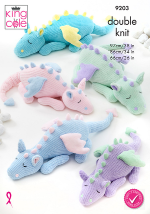 Dragons in King Cole Yummy and DK (9203)