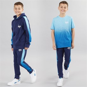 Hype Boys Tracksuit And T-Shirt Set Navy