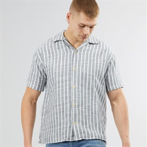 PRODUKT Mens Mads Short Sleeve Shirt Sky Captain