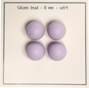 Perles en silicone 18 mm pour hochets, attache tétine bébé