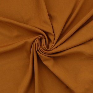 Tissu popeline de viscose - Ocre foncé