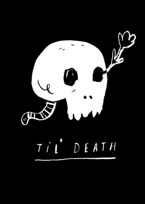 Tess Duffin Til’ Death Sketchy Skull Romantic Card