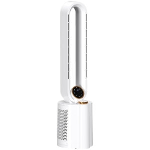 HOMCOM Multi-Mode Bladeless Tower Fan and Humidifier - White