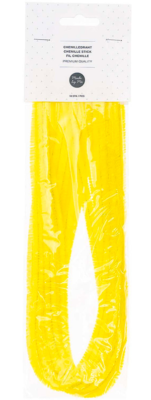 Fils chenilles - Jaune