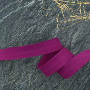 Biais tout textile polycoton - Lilas foncé