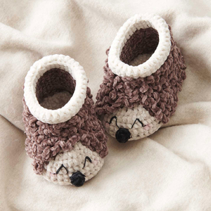 Kit crochet Baby Booties - Hérisson