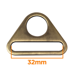 Anneau triangulaire passant 32 mm - Bronze