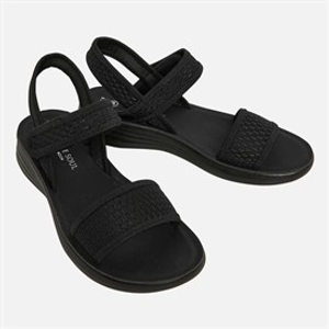 Brave Soul Womens Nova Ankle Strap Sandals Black Mono