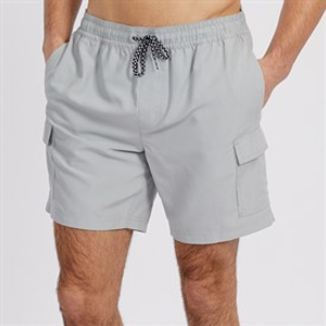 Onfire Mens Cargo Swim Shorts Steel Grey