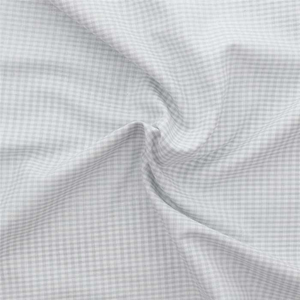 Tissu Vichy petits carreaux - Gris