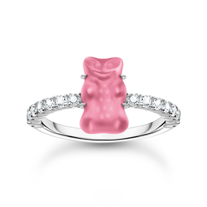 Silver Pink Official HARIBO Ring