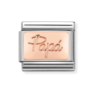 Classic Rose Gold Papa Charm