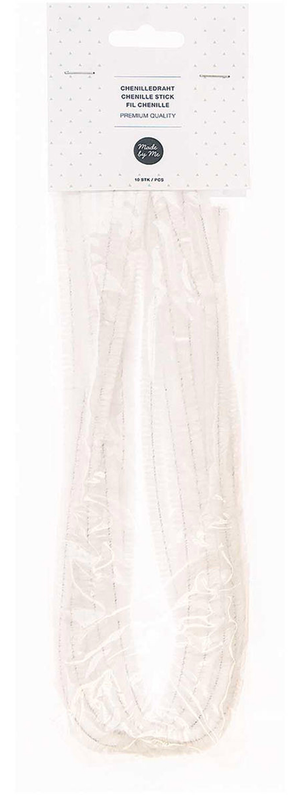 Fils chenilles - Blanc