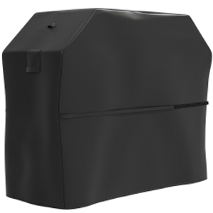 Outsunny BBQ Cover for Rectangular Gas Grill, 600D UPF30+ Oxford Fabric Barbecue Cover for Waterproof Protection Rip-Proof, with Windproof Hook and Loop Fasteners, Vents, 147 x 61 x 122 cm, Black