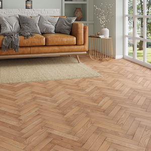 Lusso Venice Worn Oak Herringbone Engineered Wood Flooring