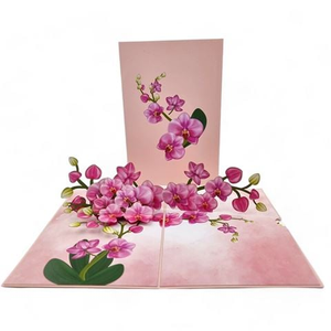 Colorpop - Pink Orchids Pop Up Card