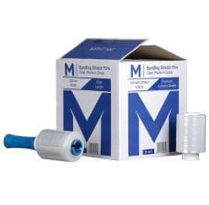 Premium Hand Bundling Film Clear 100mm x 150m x 23 microns - Box of 18