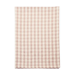 Walton & Co Gingham Plaster Pink Set of 2 Tea Towels