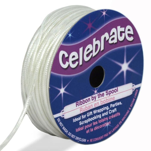 Cordon lurex Celebrate blanc - 1.6 mm x 8 mètres