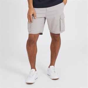 Brave Soul Mens Riverwood Cargo Shorts Light Grey