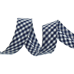 Biais vichy - Bleu marine