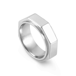 Beyond Stainless Steel Octagonal Ring