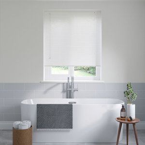 Gloss White Venetian Blinds 25mm: 1075mm x 1000mm Exact