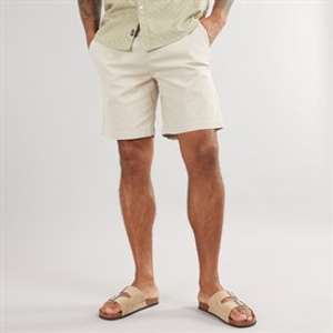 THREADBARE Mens Wests Chino Shorts Light Stone