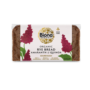 Organic Amaranth & Quinoa Rye Sourdough Bread (Biona) 500g