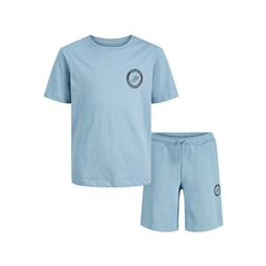JACK & JONES Boys Theo T-Shirt And Shorts Set Mountain Spring