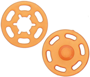 Bouton pression plastique - Orange