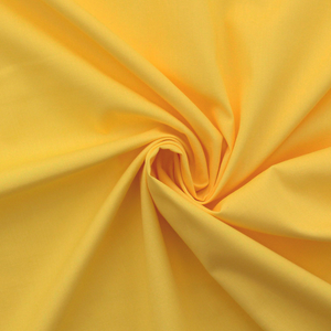 Tissu popeline de coton - Jaune paille