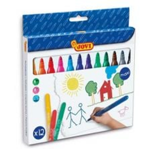 Jovi Maxi Washable Felt Tip Pens Assorted Colours - Pack of 12